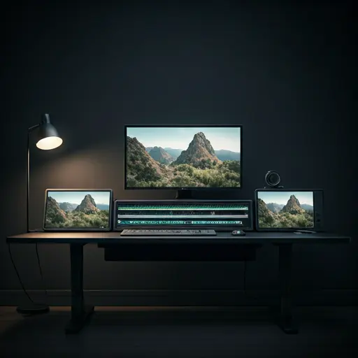 Professional video editing workflow